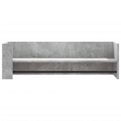 Zidna polica siva boja betona 100x35x30,5 cm konstruirano drvo - Beton siva 100 x 35 x 30.5 cm 1 Cijena