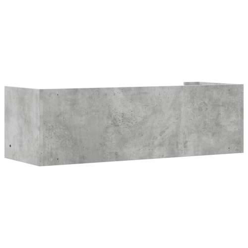 Zidna polica siva boja betona 100x35x30,5 cm konstruirano drvo - Beton siva 100 x 35 x 30.5 cm 1 Cijena