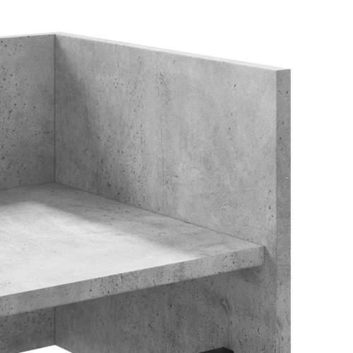 Zidna polica siva boja betona 100x35x30,5 cm konstruirano drvo - Beton siva 100 x 35 x 30.5 cm 1 Cijena