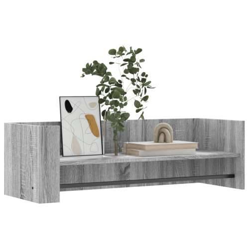 Zidna polica siva boja hrasta 100x35x30,5 cm konstruirano drvo - Sivi hrast sonoma 100 x 35 x 30.5 cm 1 Cijena