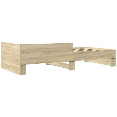 Okvir kreveta bez madraca boja hrasta sonome 75 x 190 cm drveni - sonoma hrast 75 x 190 cm Cijena