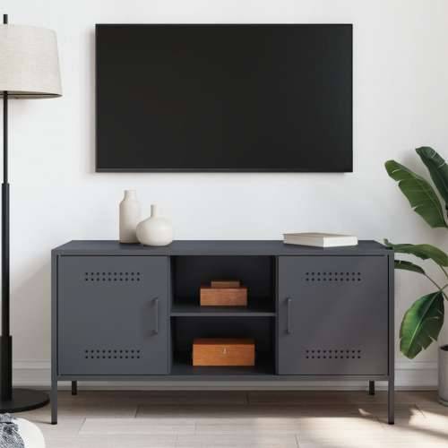TV ormarić antracit 100,5 x 39 x 50,5 cm čelični - Antracit 1 Cijena
