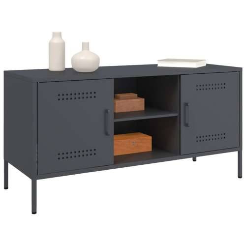 TV ormarić antracit 100,5 x 39 x 50,5 cm čelični - Antracit 1 Cijena