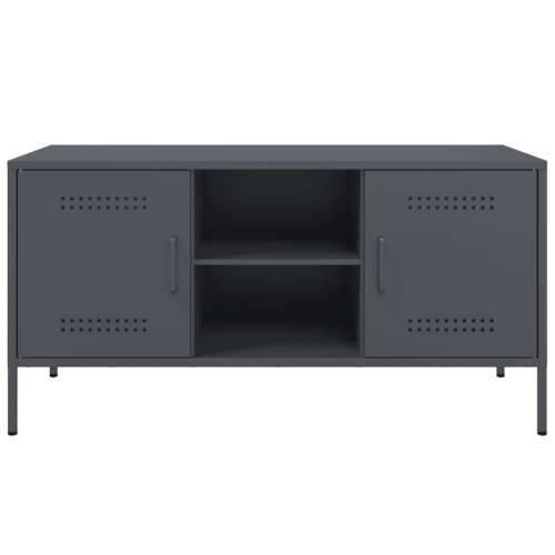 TV ormarić antracit 100,5 x 39 x 50,5 cm čelični - Antracit 1 Cijena