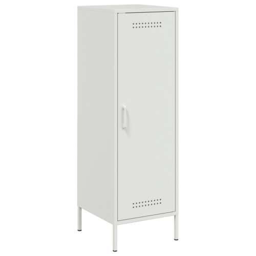 Visoka komoda bijela 36 x 39 x 113 cm čelična Bijela 1 Cijena