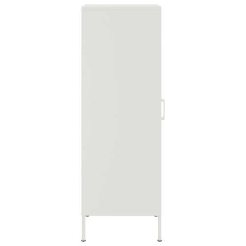 Visoka komoda bijela 36 x 39 x 113 cm čelična Bijela 1 Cijena