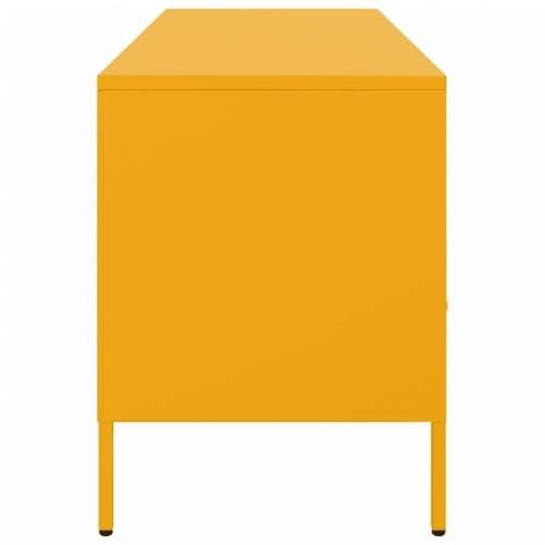 TV ormarić boja senfa 100,5 x 39 x 50,5 cm čelični - Žuta 1 Cijena