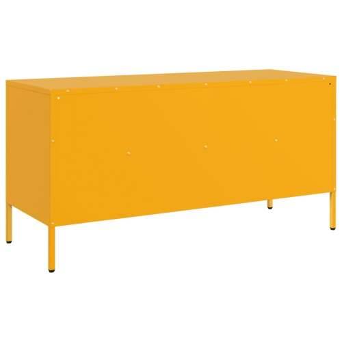 TV ormarić boja senfa 100,5 x 39 x 50,5 cm čelični - Žuta 1 Cijena