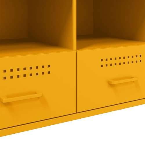 TV ormarić boja senfa 100,5 x 39 x 50,5 cm čelični - Žuta 1 Cijena