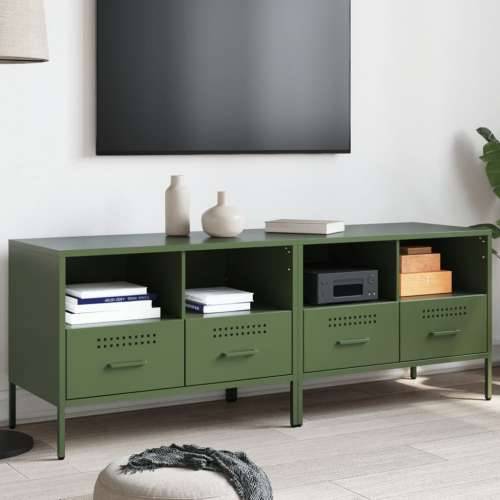 TV ormarići 2 kom maslinastozeleni 68 x 39 x 50,5 cm čelični - Zelena 2 Cijena