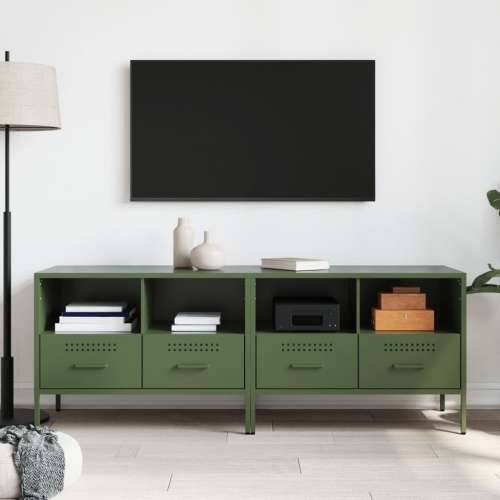 TV ormarići 2 kom maslinastozeleni 68 x 39 x 50,5 cm čelični - Zelena 2 Cijena