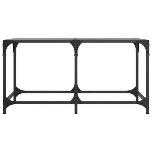 Stolić za kavu s crnom staklenom površinom 78,5x40x40 cm čelik - crno staklo 78.5 x 40 x 40 cm 1 Cijena