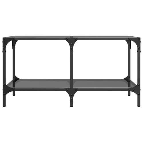 Stolić za kavu s crnom staklenom površinom 78,5x40x40 cm čelik - crno staklo 78.5 x 40 x 40 cm 1 Cijena