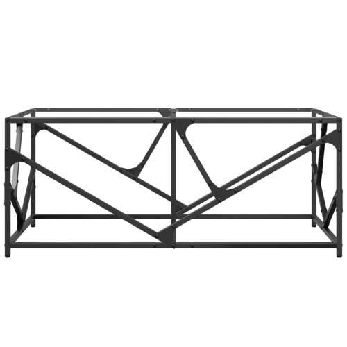 Stolić s prozirnom staklenom površinom 98,5x50x41 cm čelik - Transparentan 1 Cijena
