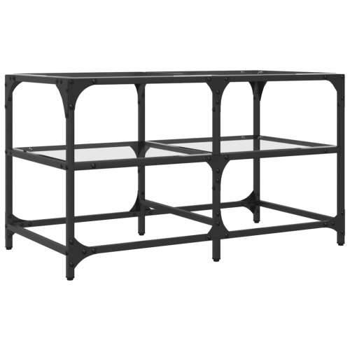 Stolić s prozirnom staklenom površinom 78,5x40x45 cm čelik - prozirno staklo 78.5 x 40 x 45 cm 1 Cijena