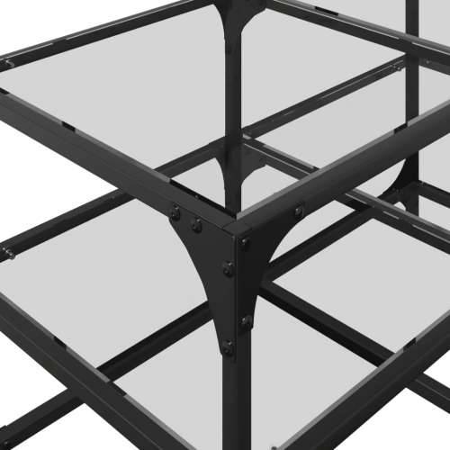 Stolić s prozirnom staklenom površinom 78,5x40x45 cm čelik - prozirno staklo 78.5 x 40 x 45 cm 1 Cijena