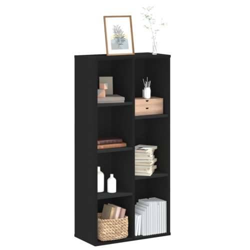 Regal za knjige crni 50x25x105 cm od konstruiranog drva - Crna 1 Cijena