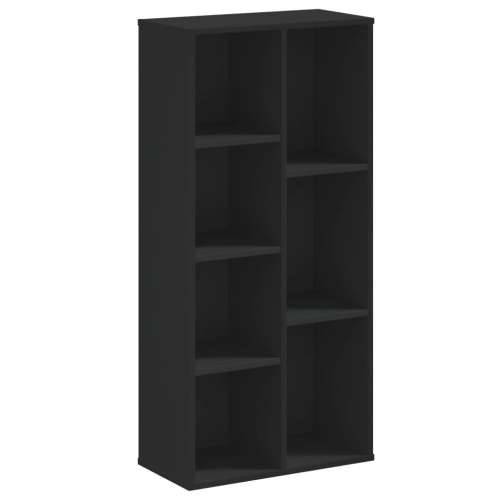 Regal za knjige crni 50x25x105 cm od konstruiranog drva - Crna 1 Cijena