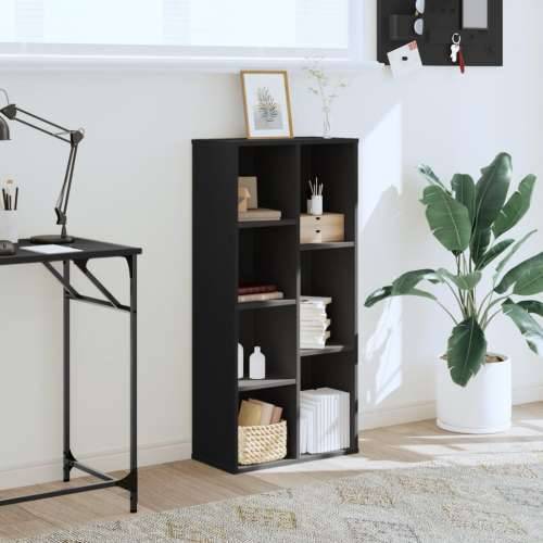 Regal za knjige crni 50x25x105 cm od konstruiranog drva - Crna 1 Cijena