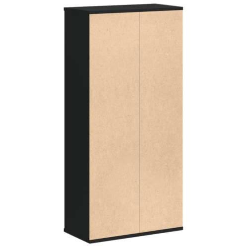 Regal za knjige crni 50x25x105 cm od konstruiranog drva - Crna 1 Cijena