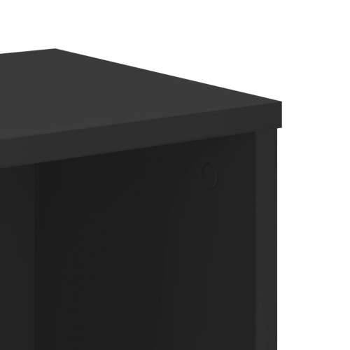 Regal za knjige crni 50x25x105 cm od konstruiranog drva - Crna 1 Cijena