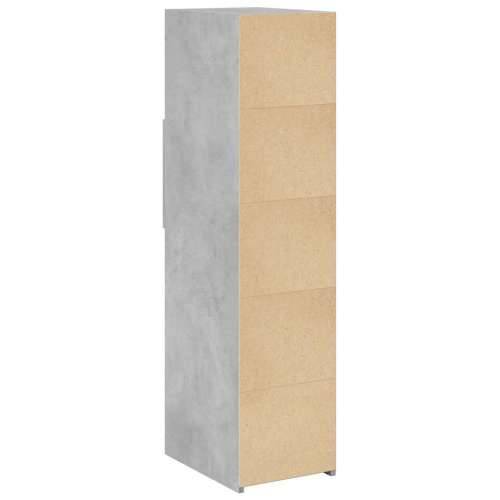 Visoka komoda boja betona 30 x 42,5 x 124 cm konstruirano drvo - Beton siva 1 Cijena