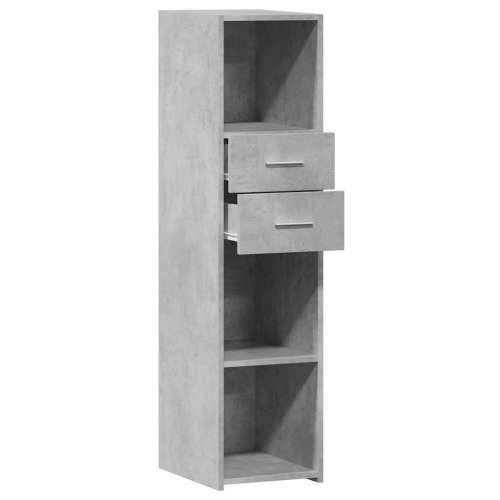 Visoka komoda boja betona 30 x 42,5 x 124 cm konstruirano drvo - Beton siva 1 Cijena