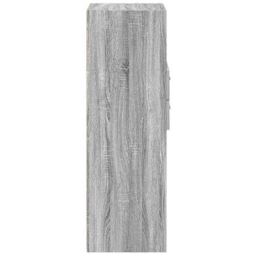 Visoka komoda siva boja hrasta 30x42,5x124 cm konstruirano drvo Sivi hrast sonoma 1 Cijena