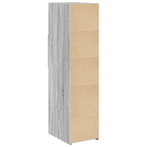 Visoka komoda siva boja hrasta 30x42,5x124 cm konstruirano drvo Sivi hrast sonoma 1 Cijena