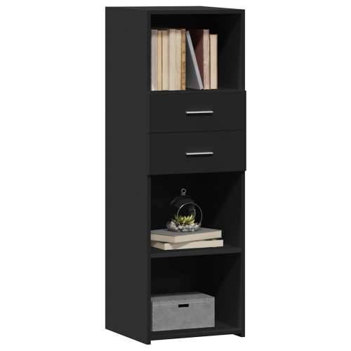 Visoka komoda crna 40 x 42,5 x 124 cm od konstruiranog drva - Crna 1 Cijena