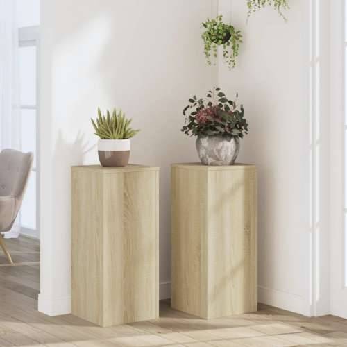 Stalci za biljke 2 kom 30 x 30 x 70 cm konstruirano drvo - sonoma hrast 30 x 30 x 70 cm 2 Cijena