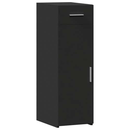 Komoda crna 30 x 42,5 x 93 cm od konstruiranog drva - Crna 1 Cijena