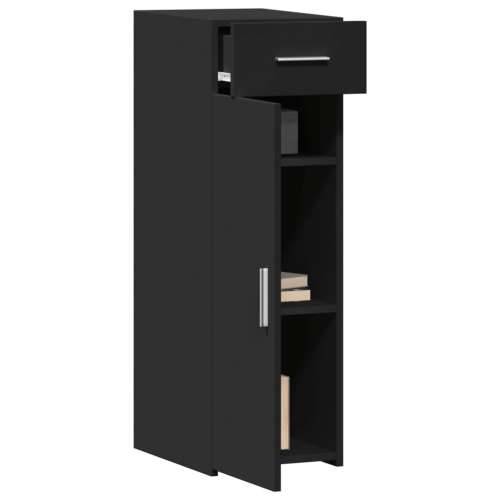 Komoda crna 30 x 42,5 x 93 cm od konstruiranog drva - Crna 1 Cijena