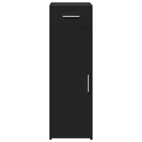 Komoda crna 30 x 42,5 x 93 cm od konstruiranog drva - Crna 1 Cijena