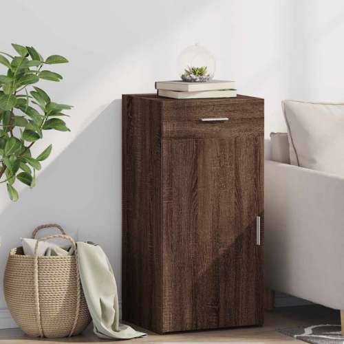 Komoda smeđa boja hrasta 45 x 42,5 x 93 cm konstruirano drvo - Smeđi hrast 1 Cijena
