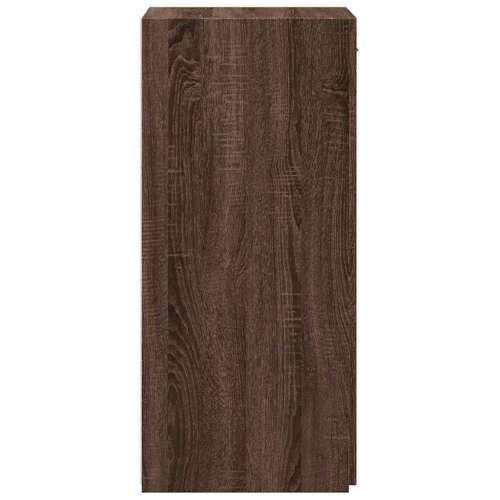 Komoda smeđa boja hrasta 45 x 42,5 x 93 cm konstruirano drvo - Smeđi hrast 1 Cijena