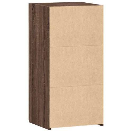 Komoda smeđa boja hrasta 45 x 42,5 x 93 cm konstruirano drvo - Smeđi hrast 1 Cijena