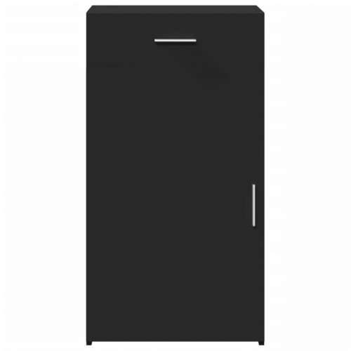 Komoda crna 50 x 42,5 x 93 cm od konstruiranog drva - Crna 1 Cijena