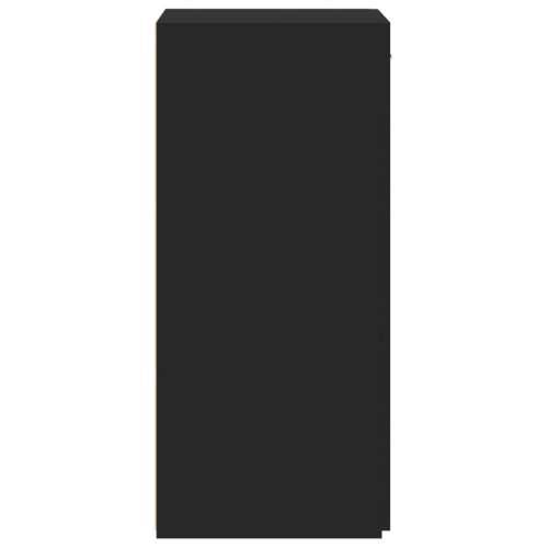 Komoda crna 50 x 42,5 x 93 cm od konstruiranog drva - Crna 1 Cijena