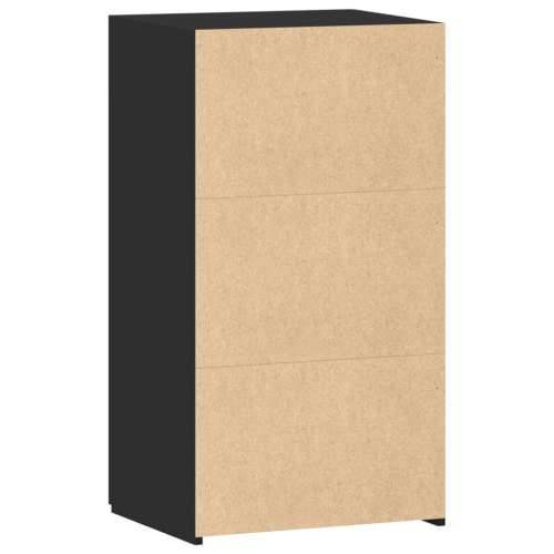 Komoda crna 50 x 42,5 x 93 cm od konstruiranog drva - Crna 1 Cijena