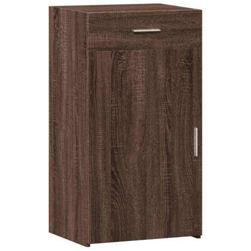 Komoda smeđa boja hrasta 50 x 42,5 x 93 cm konstruirano drvo - Smeđi hrast 1 Cijena