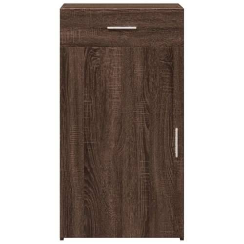 Komoda smeđa boja hrasta 50 x 42,5 x 93 cm konstruirano drvo - Smeđi hrast 1 Cijena