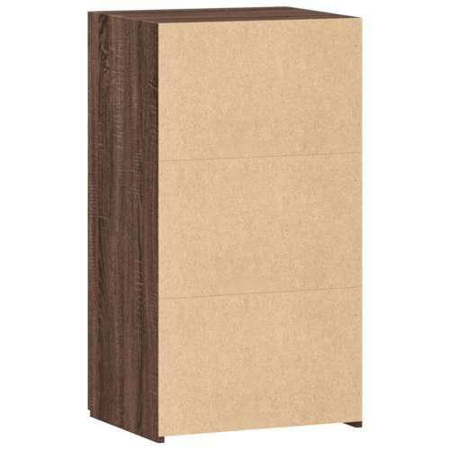 Komoda smeđa boja hrasta 50 x 42,5 x 93 cm konstruirano drvo - Smeđi hrast 1 Cijena