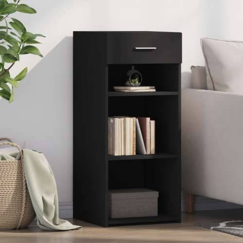 Komoda crna 40 x 42,5 x 93 cm od konstruiranog drva - Crna 1 Cijena