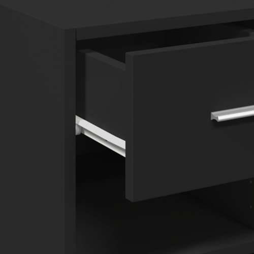 Komoda crna 40 x 42,5 x 93 cm od konstruiranog drva - Crna 1 Cijena