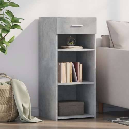 Komoda siva boja betona 40 x 42,5 x 93 cm od konstruiranog drva - Beton siva 1 Cijena