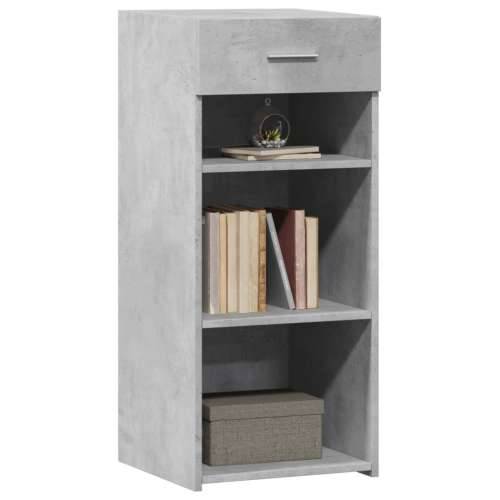 Komoda siva boja betona 40 x 42,5 x 93 cm od konstruiranog drva - Beton siva 1 Cijena