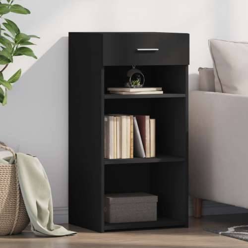 Komoda crna 45 x 42,5 x 93 cm od konstruiranog drva - Crna 1 Cijena