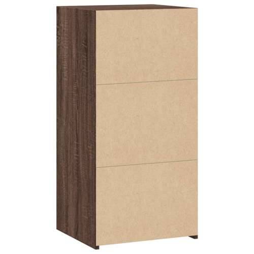Komoda boja smeđeg hrasta 45x41x93 cm konstruirano drvo - Smeđi hrast 1 Cijena