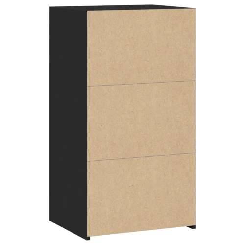 Komoda crna 50x41x93 cm od konstruiranog drva - Crna 1 Cijena